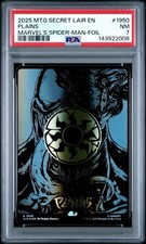PSA 7 MAGIC SECRET LAIR 1950 PLAINS MARVEL SPIDER-MAN MANA SYMBIOTE FOIL VENOM