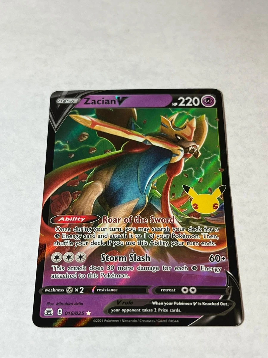 Zacian V 016/025 Celebrations for sale | eBay