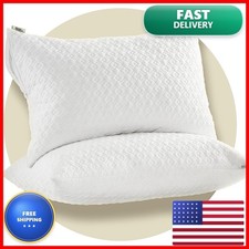 Coolshields Pillow Protector 4 Pack King Waterproof Zippered Pillow Covers