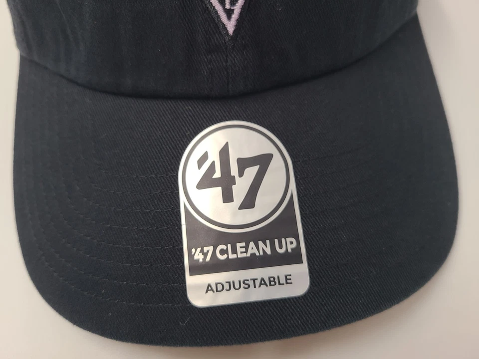 Gorra gorra ajustable Golden State Valkyries 47 marca limpieza correa WNBA negra Foto 3 de 4