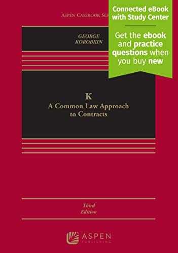 K: A Common Law Approach to - Hardcover, by Tracey E. George; - Acceptable h