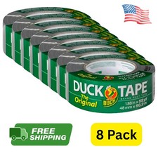 The Original Duck Tape Brand Duct Tape 1.88 in. x 55 yd Silver 8 Pack Heavy Duty