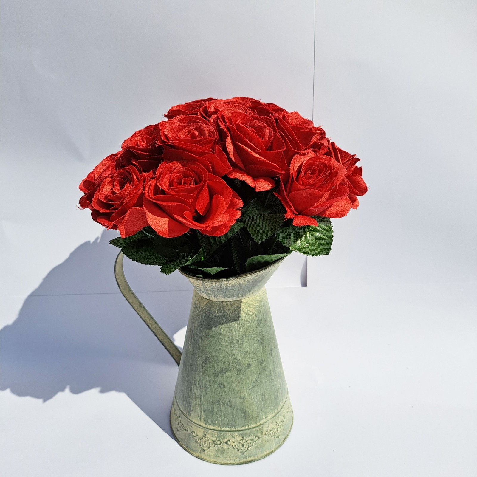Red Rose Artificial Flower Bouquet - 24 Roses - 34cm - Sincere NEW
