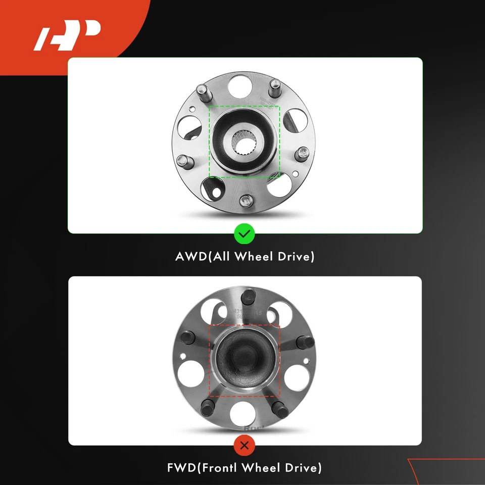 A-Premium 2x Rear Left Wheel Hub Bearing Assembly for Honda HR-V 2016-2022 AWD - Image 2 of 4