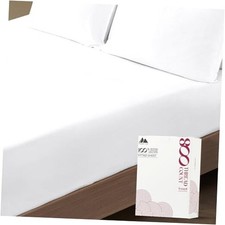 100 Egyptian Cotton Deep Pocket Fitted Sheet Only - 800 Thread Twin XL White