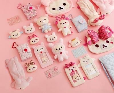 Korilakkuma Plush Keychain Angel Dress Blue Cute San-X Japan