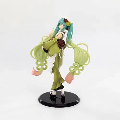 20CM Hatsune Miku Creative Sweet Matcha Parfait Dress PVC Figure