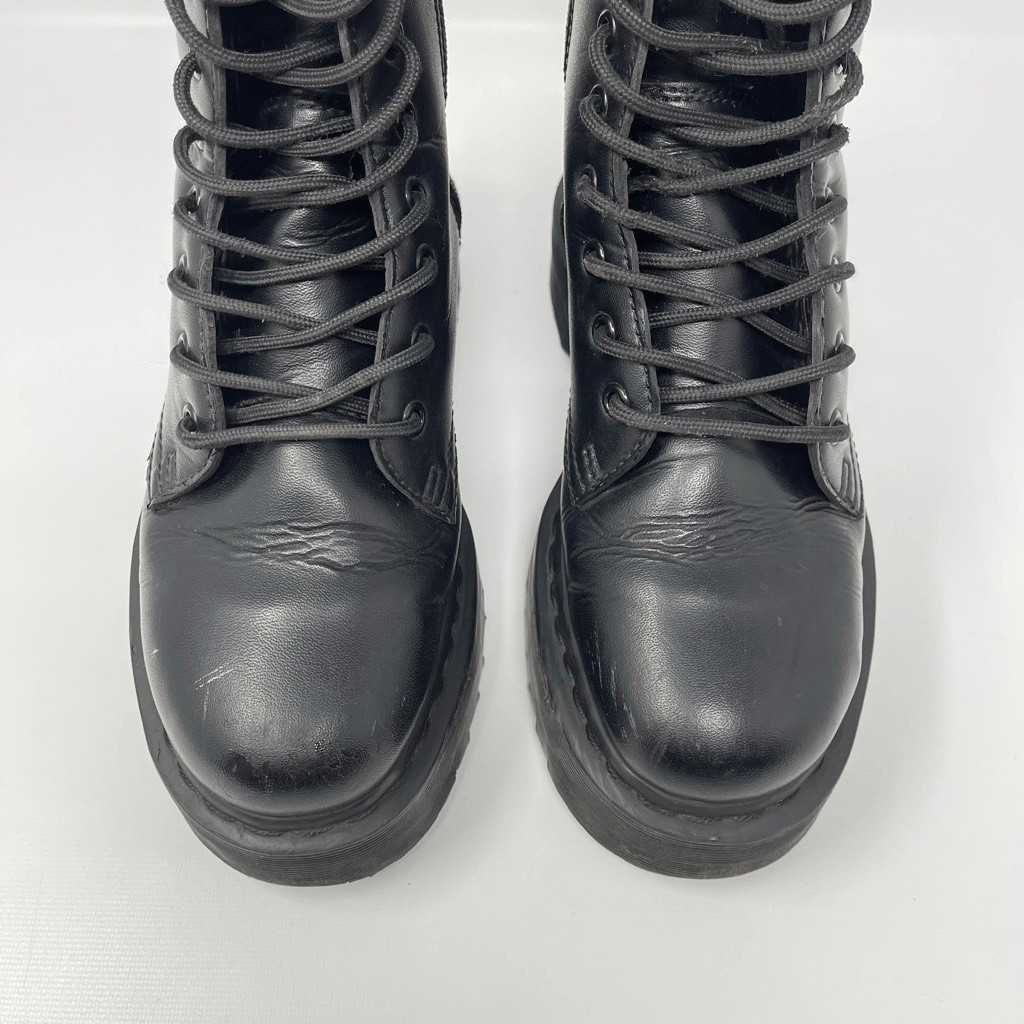 Dr. Doc Martens Vegan Jadon II Mono Platform Black Boots Side Zipper Womens US 8 thumbnail 4