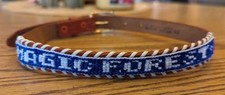 NOS Magic Forest Lake George NY Novelty Beaded Leather Belt Kids Youth Adult 20"