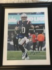Drake Maye New England Patriots QB Autographed signed 8X11.5 photo Nicely Framed — photo 6