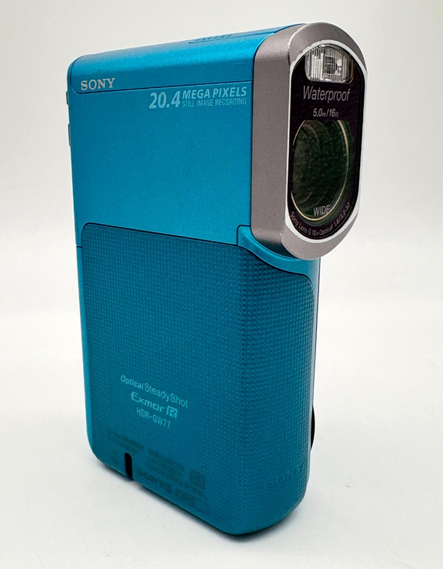 SONY HDR-GW77V Blue Digital HD Video Camera Recorder