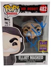 Rami Malek Signed Elliot Masked Funko Mr. Robot Authentic Autograph Beckett