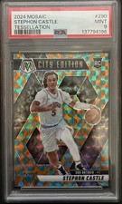 2024-25 PANINI MOSAIC TESSELATION #290 STEPHON CASTLE 3/15 PSA 9