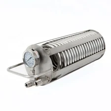 NEW - EG - 1/2” MNPT Submersible Condensing Coil with Gauge Sanitary 304SS
