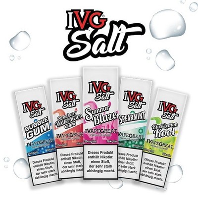 IVG Salts E-Liquid für E-Zigarette & Vape mit 10/20mg Nikotin I Nic Salt