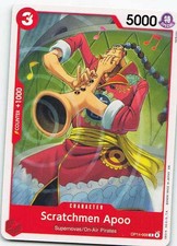 Scratchmen Apoo OP14-008 Wings of the Captain Common NM One Piece TCG