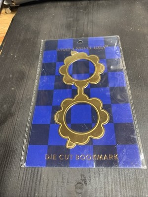 What A Novel Idea Die-Cut Sunglasses Bookmark Flexible Brass NEW