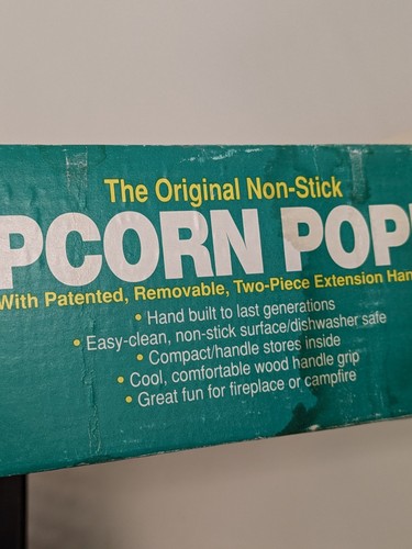 BRAND NEW Jacob Bromwell Original Popcorn Popper USA Made Nonstick Camp Fire - Picture 9 of 11