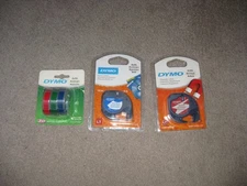 Lot DYMO Refill 3D Embossing TapeRed Blue Green/Plastic Labels/Magnetic Labels