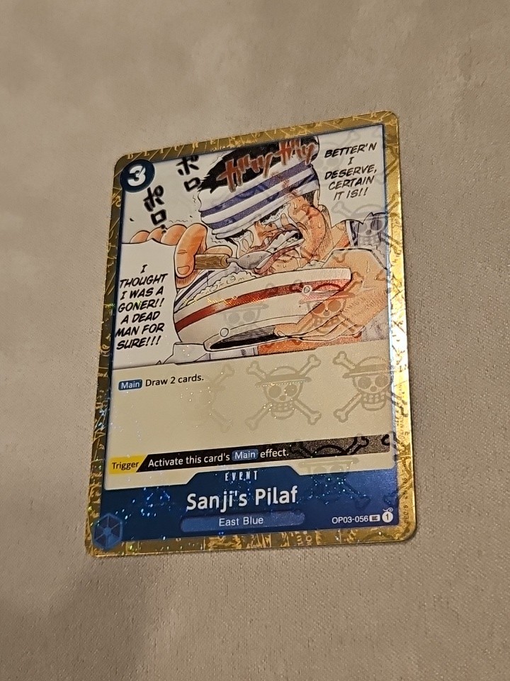 Sanji's Pilaf (Textured Foil) OP03-056 Premium Booster -The Best- Foil