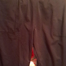 Women's Black Ankle Leggings Size S Regular Solid Stretch Polyester Spandex