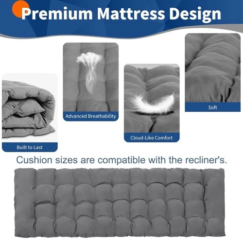 2 IN 1 Campingbett Sonnenliege Relaxliege klappbar Garten Liege Stuhl + Kissen - Bild 10 von 19