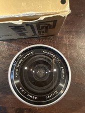 Vintage Vivitar 28mm 1:2.5 Auto Wide-Angle 62mm Camera Lens Black No. 22401781