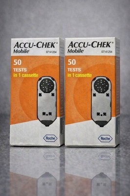 Accu-Chek Mobile Blutzucker Teststreifen 100x Tests Testkassette Diabetes NEU