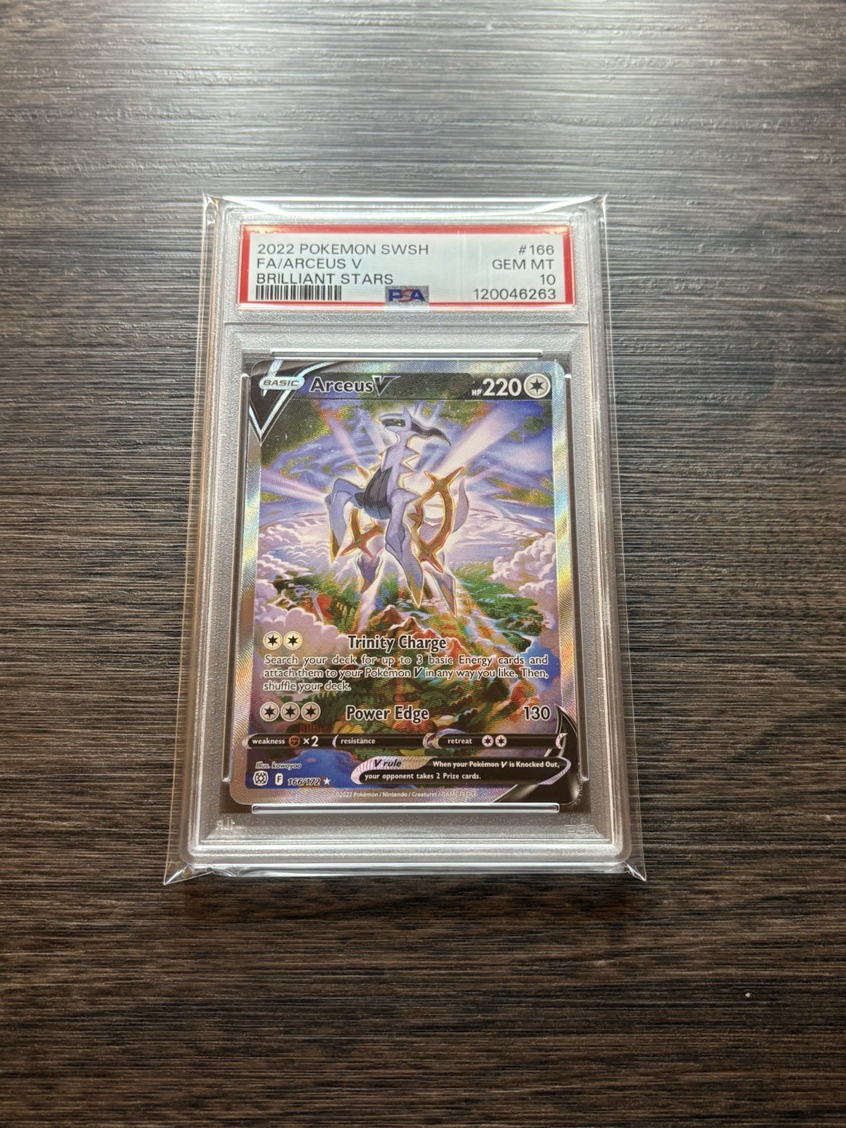 Pokemon Arceus V Brilliant Stars Full Alt Art #166 PSA 10 Gem Mint