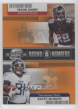 2021 Panini Contenders Optic Orange Prizm 22/50 Frank Darby Racey McMath 07mp