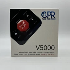 CPR V5000 Call Blocker for Landline Phones - Block All Robo & Spam Calls - NEW