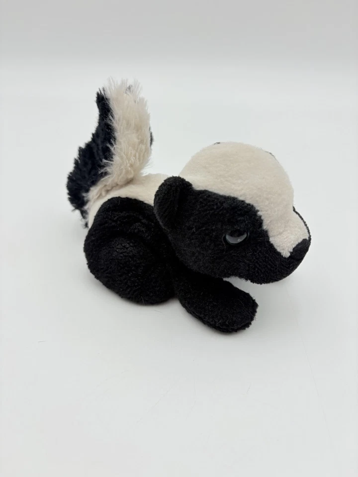 RUSS Petooties Pets Gray Cat Plush Sitting Laying Kitten Pink Nose Stuffed 6" - Image 4 of 4