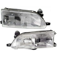 Headlight Left Right Clear Lens For Toyota Corolla 1993-1997