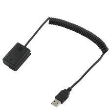 New NP-FW50 Dummy Battery Adapter USB Cable for Sony A7 A7R2 A6500 A6400 A5100