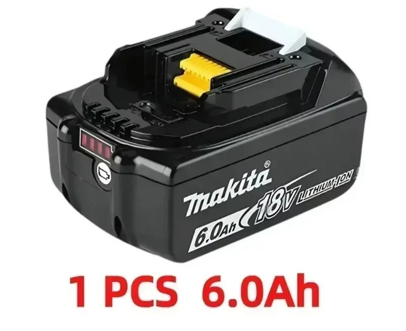 Batterie 18V 6Ah haute autonomie compatible BL1850B Li-ion avec affichage LED intelligent