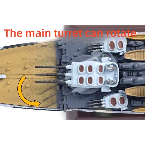 24cm Alloy 1/1000 Scale Italian Battleship Roma Finished Model Gift For Birthday - Bild 7 von 15