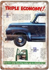 1954 Ford F Vintage Automobile Advertising Retro Look Metal Sign An3069