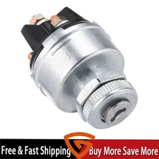 Universal Ignition Key For Car Tractor Trailer silver Ignition Switch