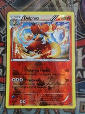 Delphox 13/124 Reverse Holo Rare XY Fates Collide Near Mint Pokemon