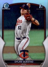 2023 Bowman Draft #BDC-25 Dylan Questad Chrome Refractor
