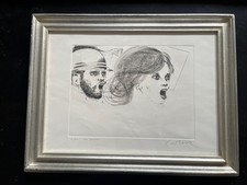 Bruno Caruso Litografia Acquaforte Ad Personam X/XXI