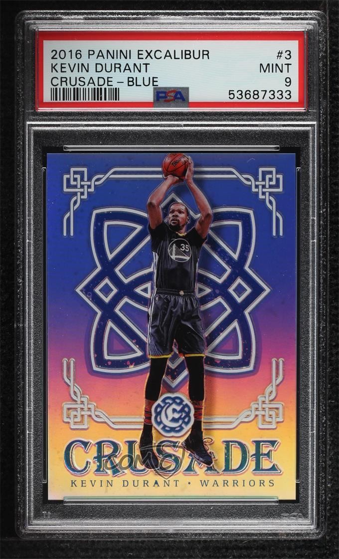 2016 Panini PANINI EXCALIBUR CRUSADE BLUE #3 Kevin Durant front