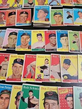 1958 Topps Baseball Lot - 77 Different - W/ Bill Wirght and Irv Noren