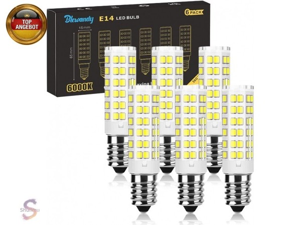 E14 LED Birne 5W, Kaltweiß 6000K LED Lampe 550LM, Leuchtmittel E14 Ersetzt 50W-image