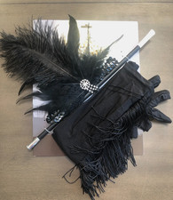 Flapper Headband Adult Halloween Hat Costume Set M J Trimming Co. New