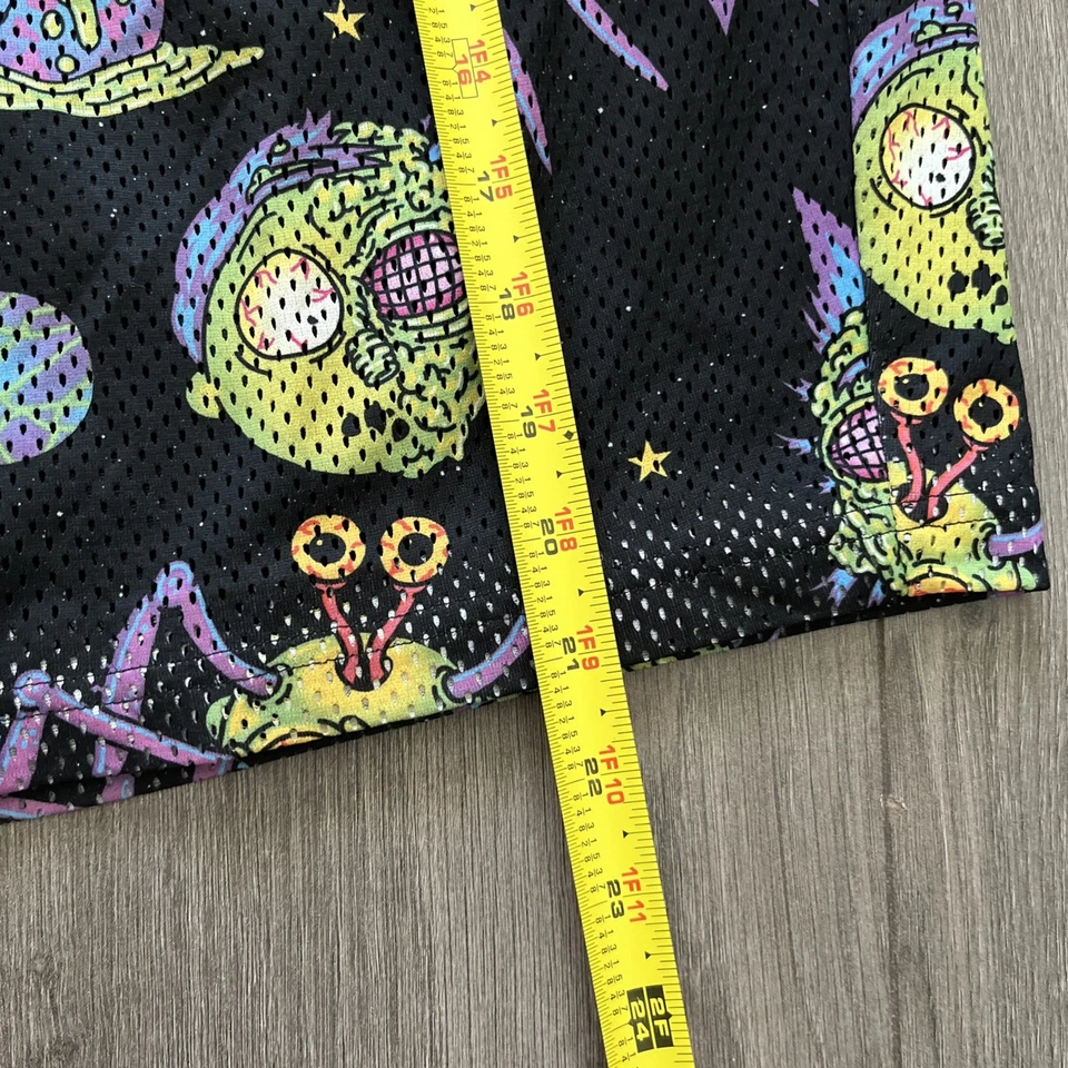 Pantalones Cortos Atléticos Puma X Rick & Morty Malla Cordón Para Hombres XL Negro Púrpura Verde Foto 4 de 4