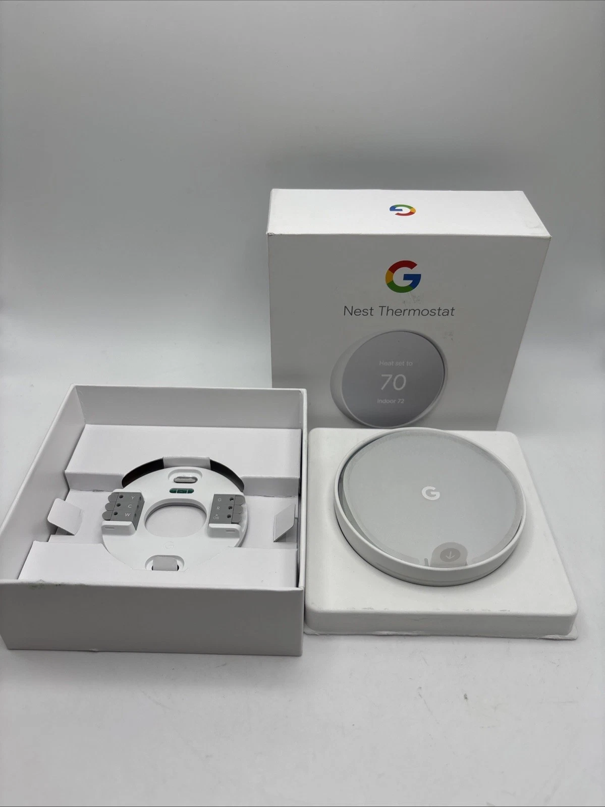 Google Nest Thermostat Snow Smart WiFi Thermostat GA01334-US