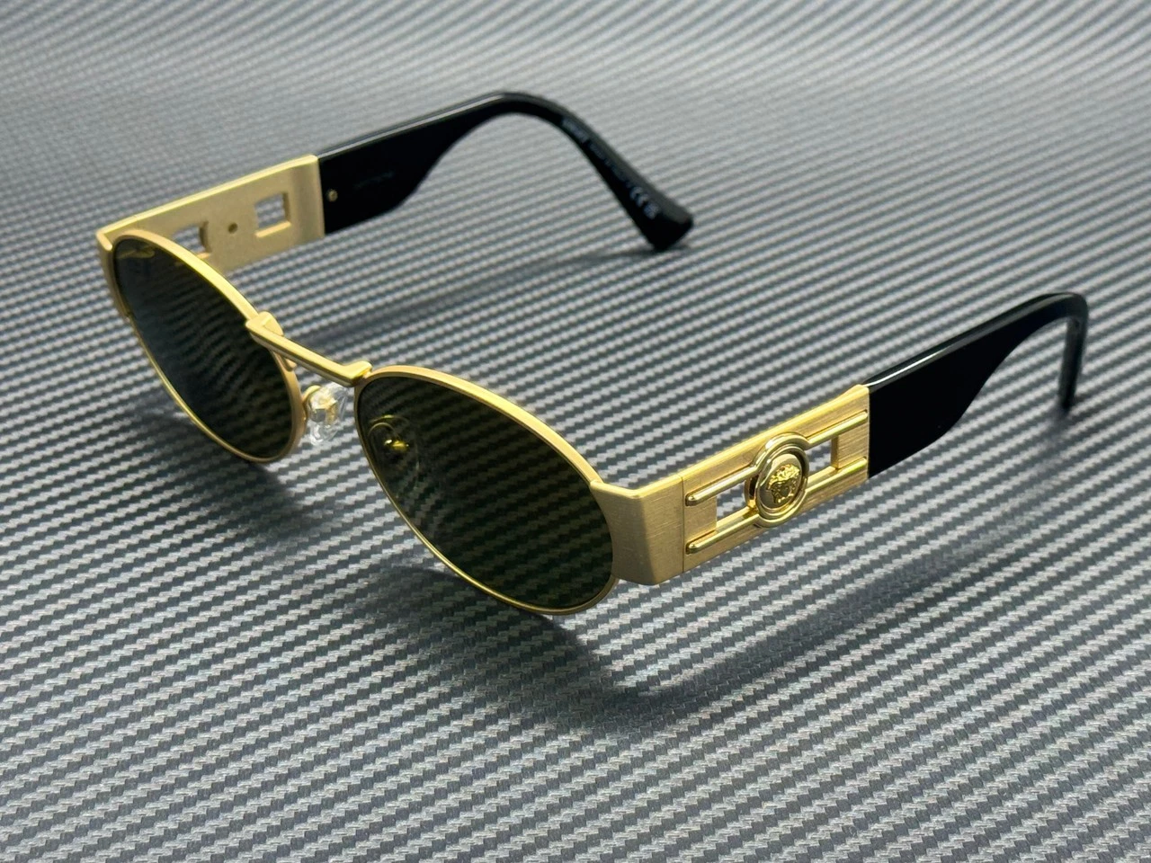 Versace — VERSACE VE2264 10025A Gold Brown Mirror Gold Unisex 56 mm Sunglasses