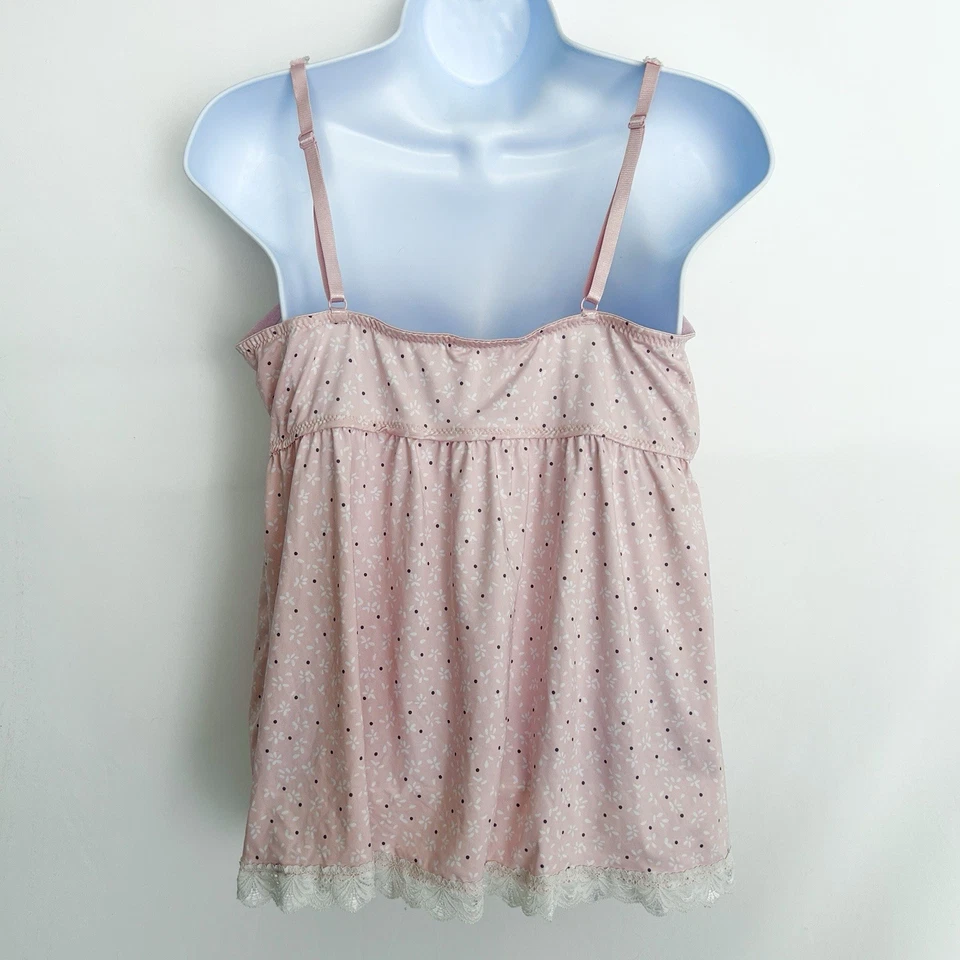 Womens Coquette Lace Babydoll Top Size XL Soft Girl Floral Y2K Fairy Preppy - Image 4 of 4