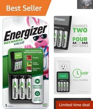 Advanced Battery Charger for 2 or 4 AA AAA NiMH - Safety Features Included